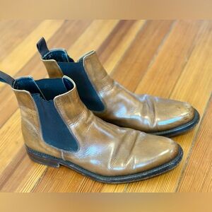 Men's Brown Leather Chelsea Dress Boots 11